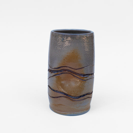 soda-fired tall mishima tumbler