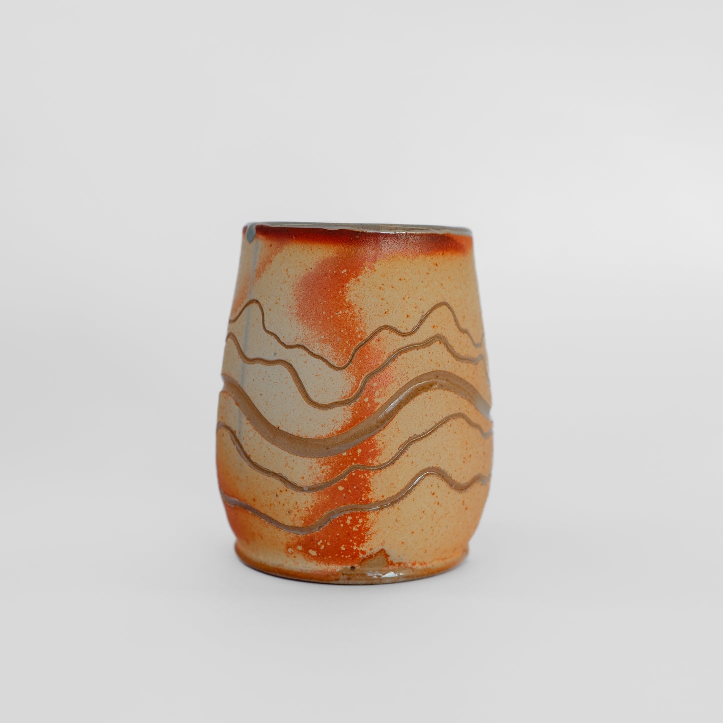 soda-fired short thumb tumbler