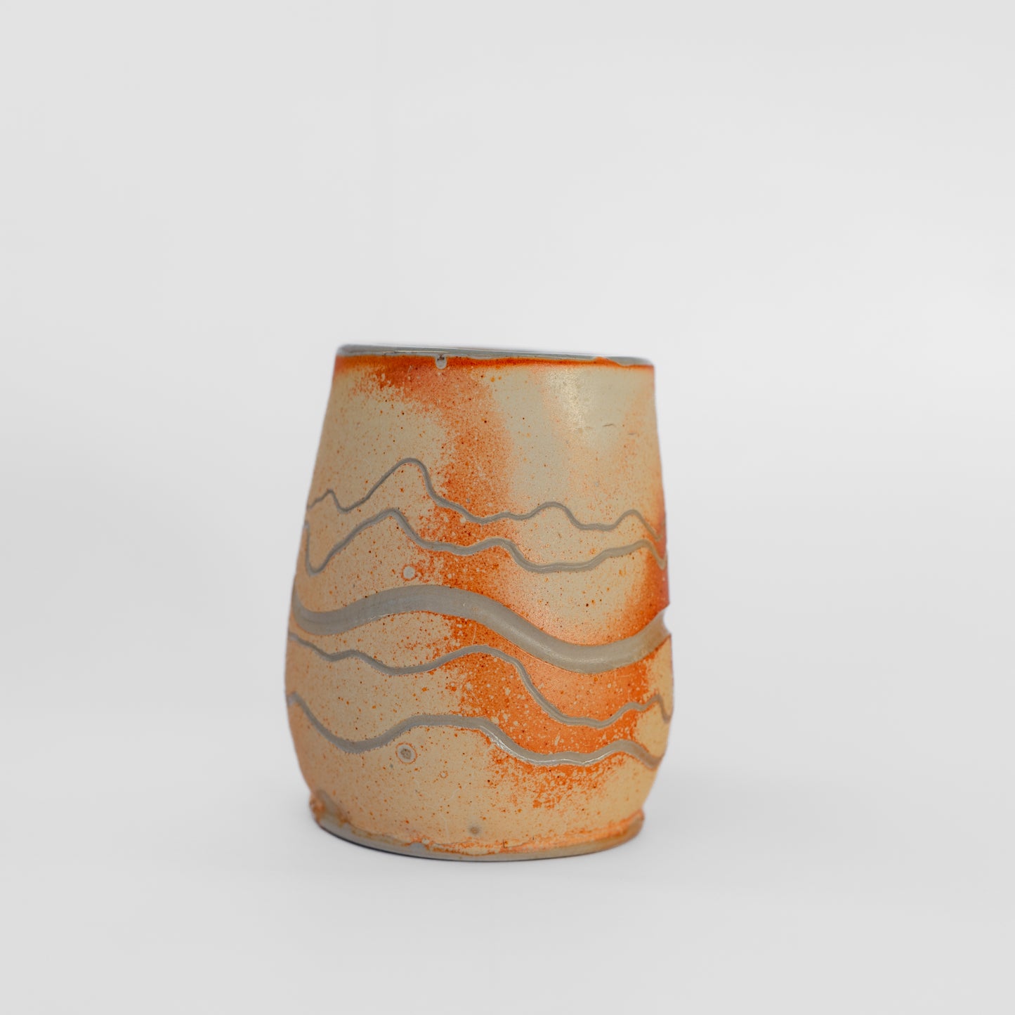 soda-fired short thumb tumbler