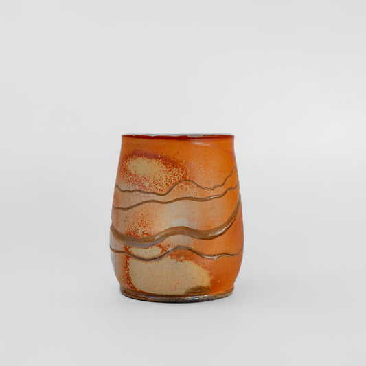 soda-fired short thumb tumbler