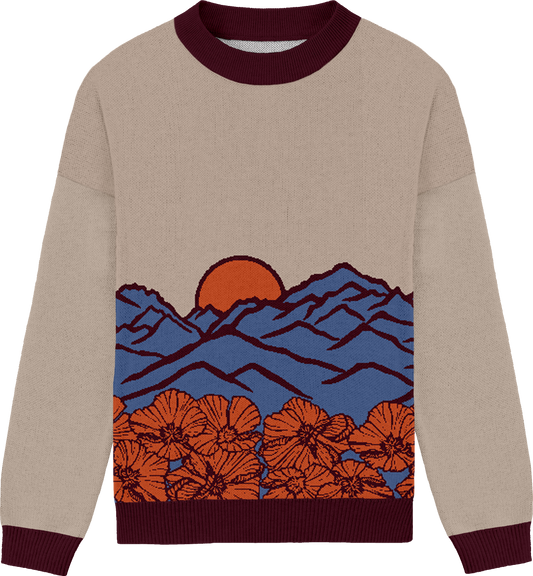 california poppies sweater - dusk