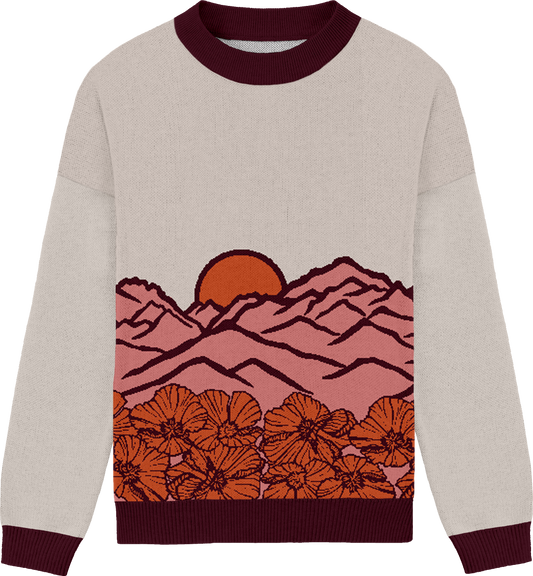 california poppies sweater - alpenglow