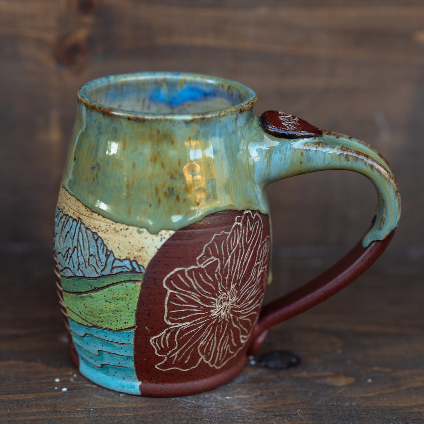 painted bishop wildflower mug