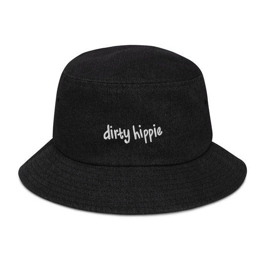 dirty hippie denim bucket hat