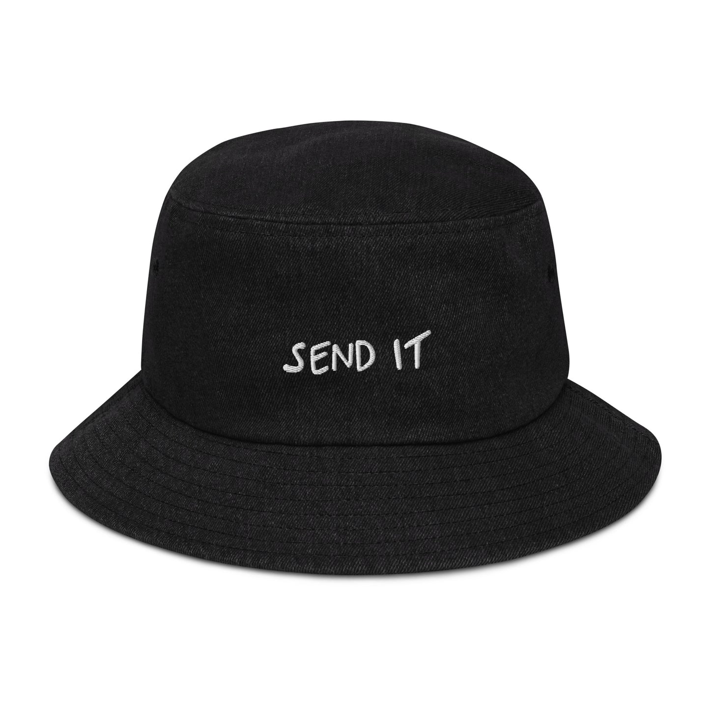 send it denim bucket hat