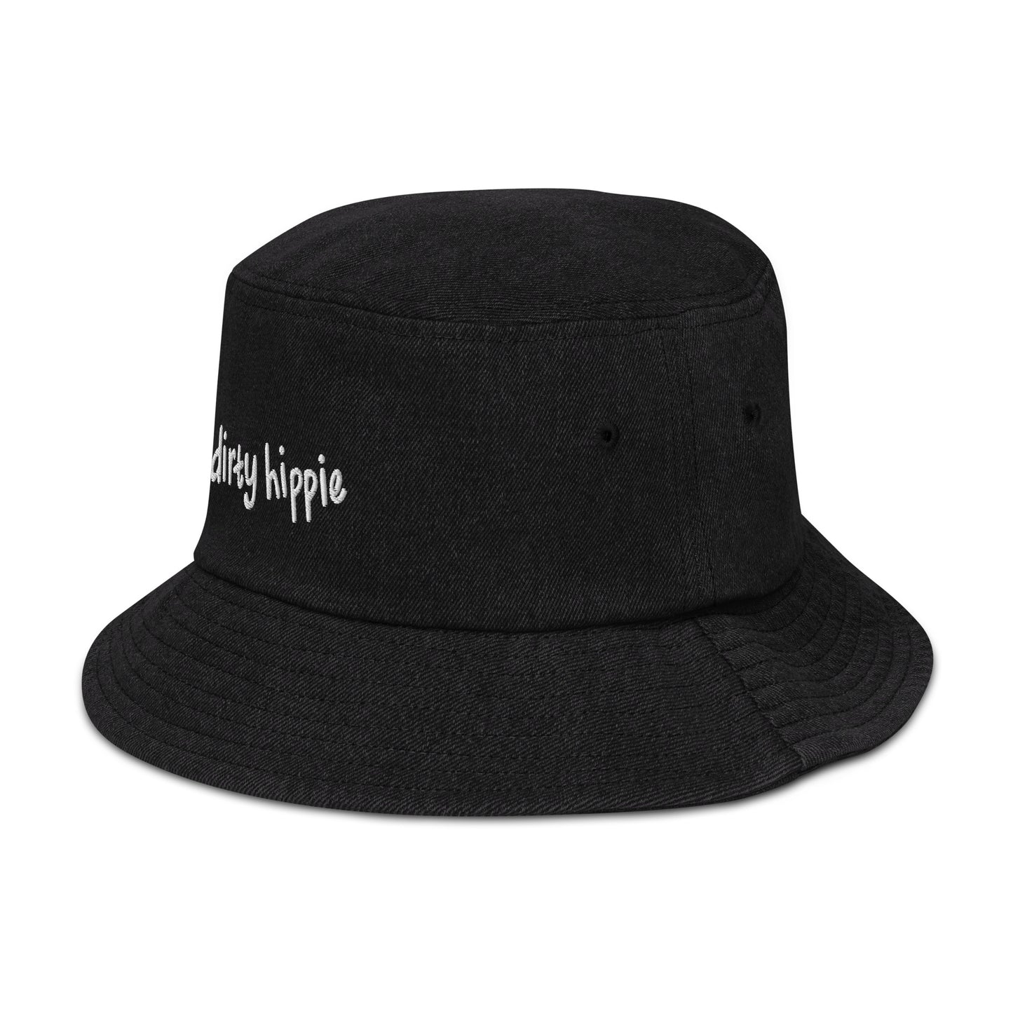 dirty hippie denim bucket hat