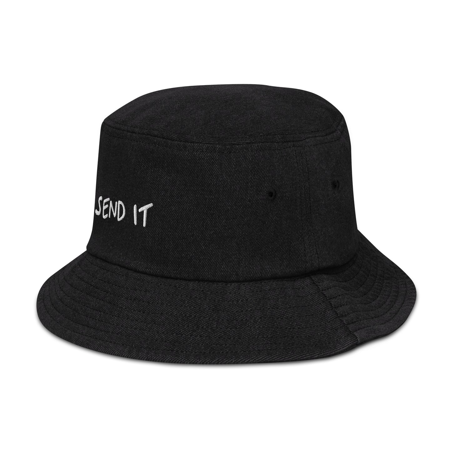 send it denim bucket hat