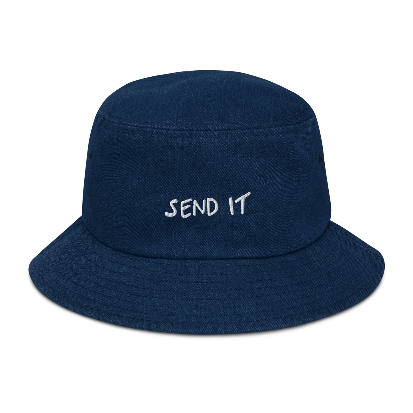 send it denim bucket hat