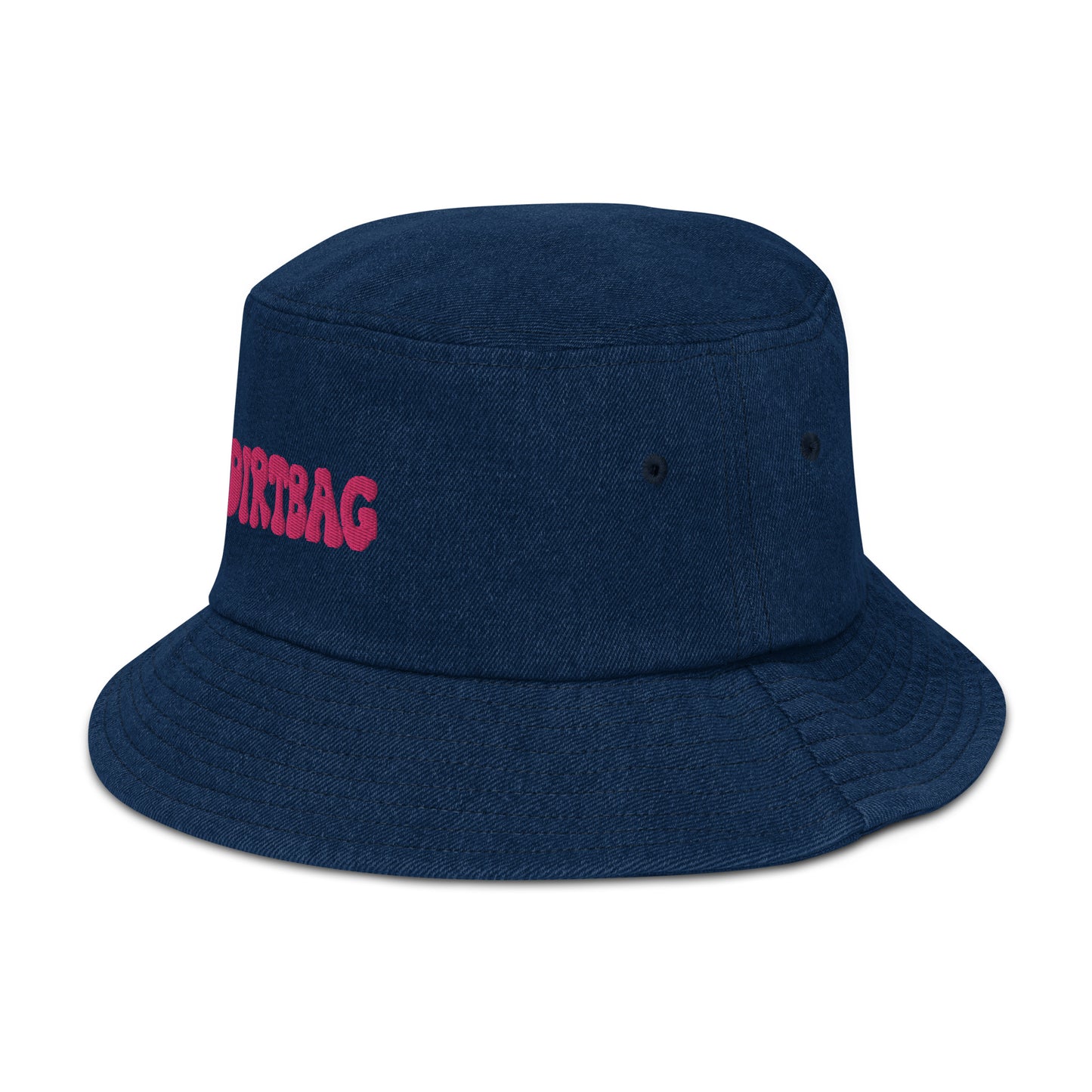 dirtbag denim bucket hat - pink