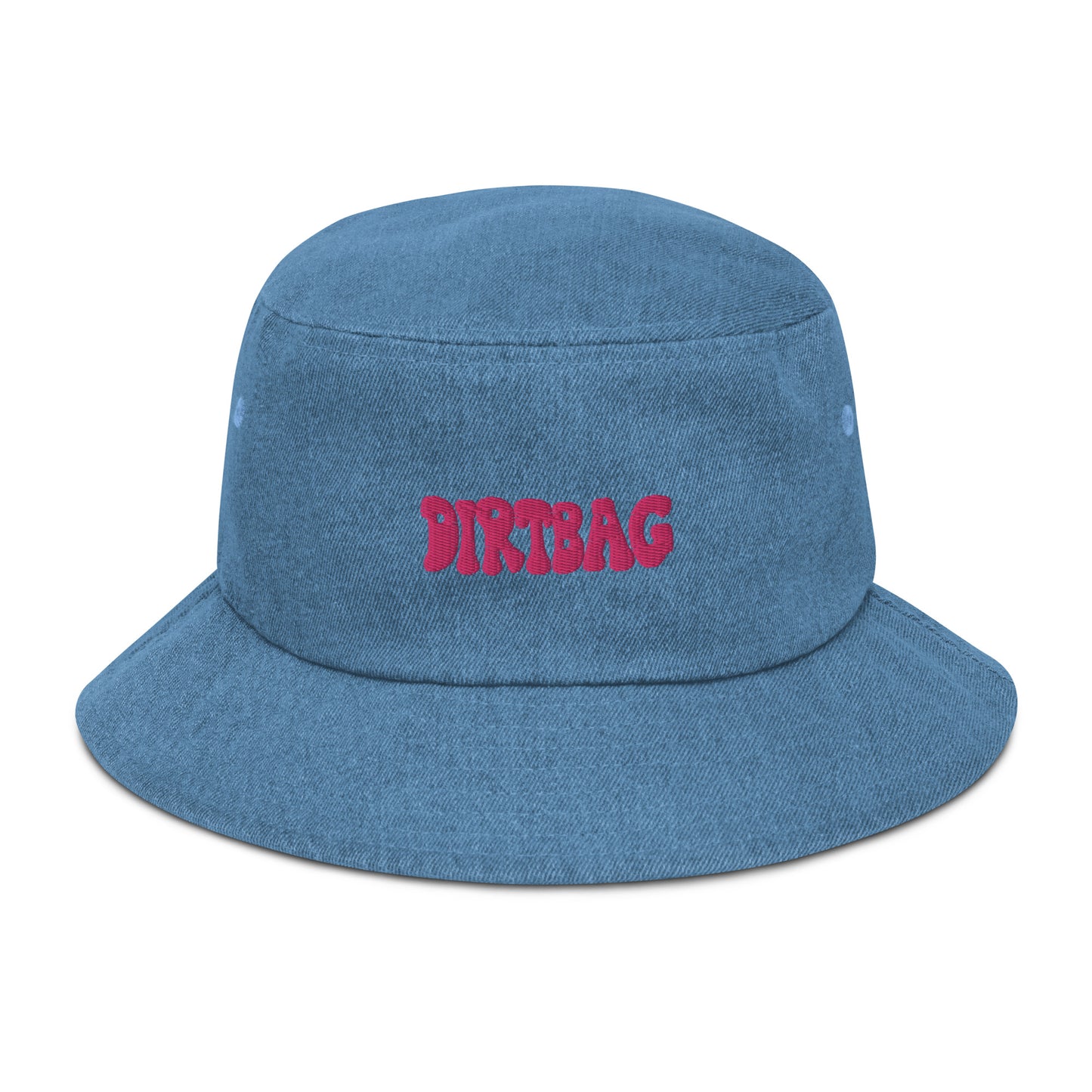 dirtbag denim bucket hat - pink