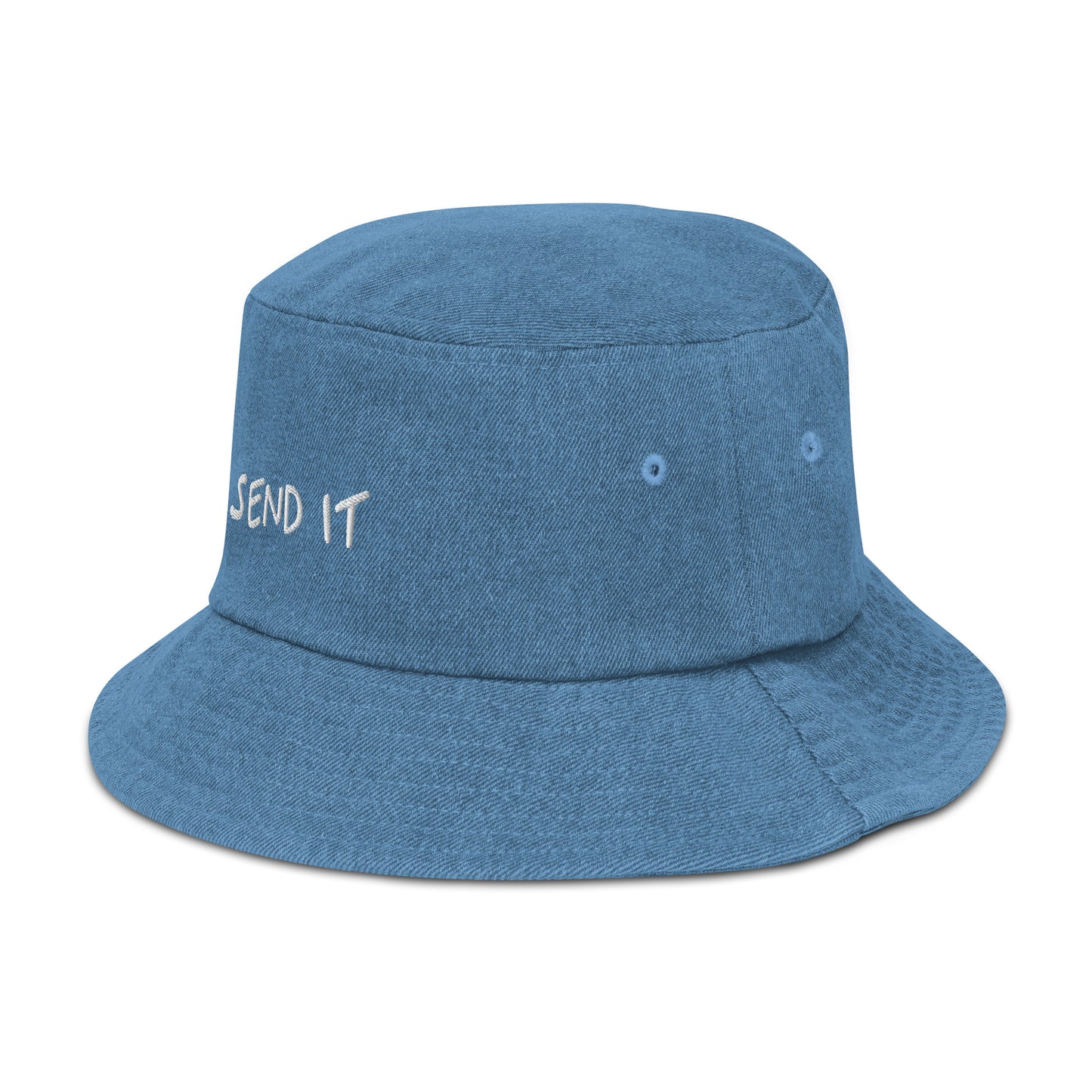 send it denim bucket hat