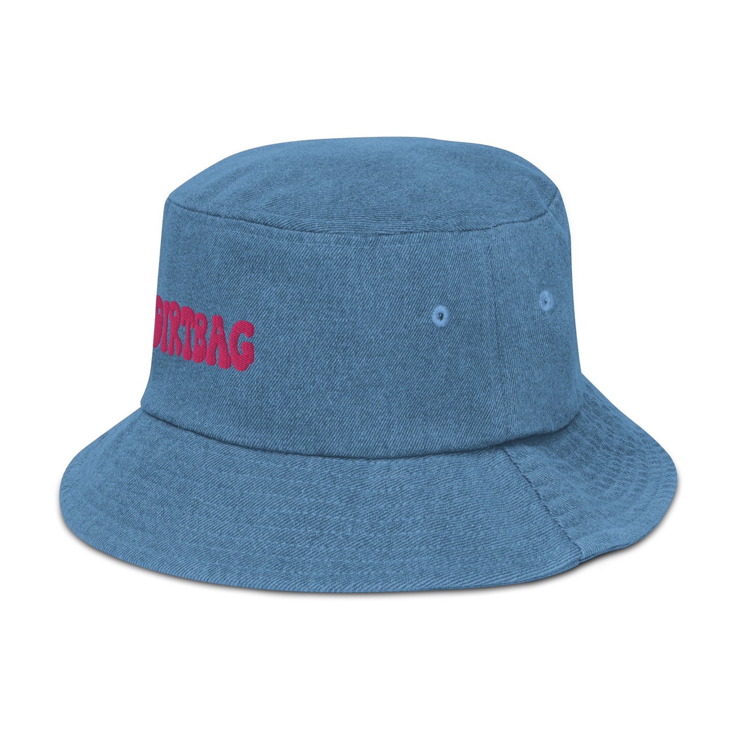 dirtbag denim bucket hat - pink