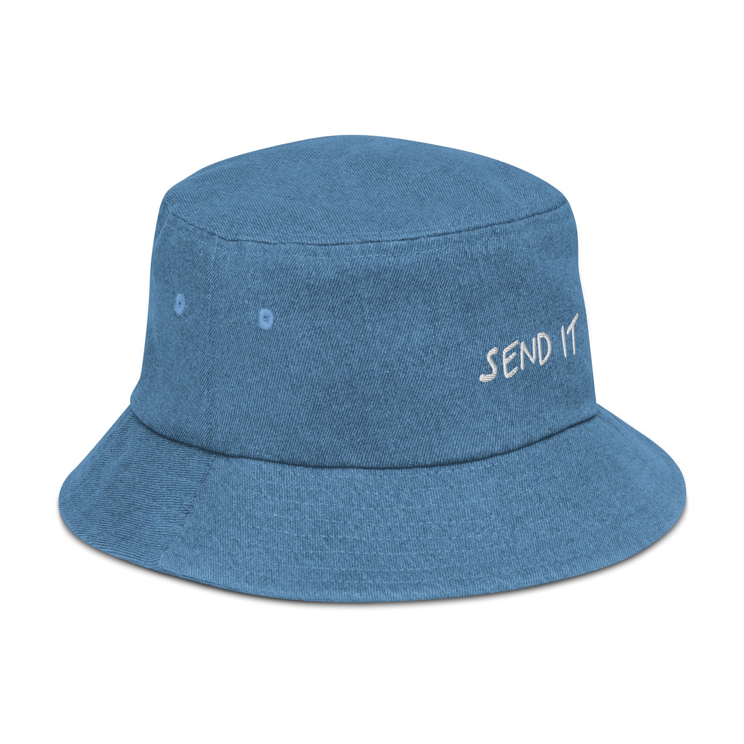 send it denim bucket hat