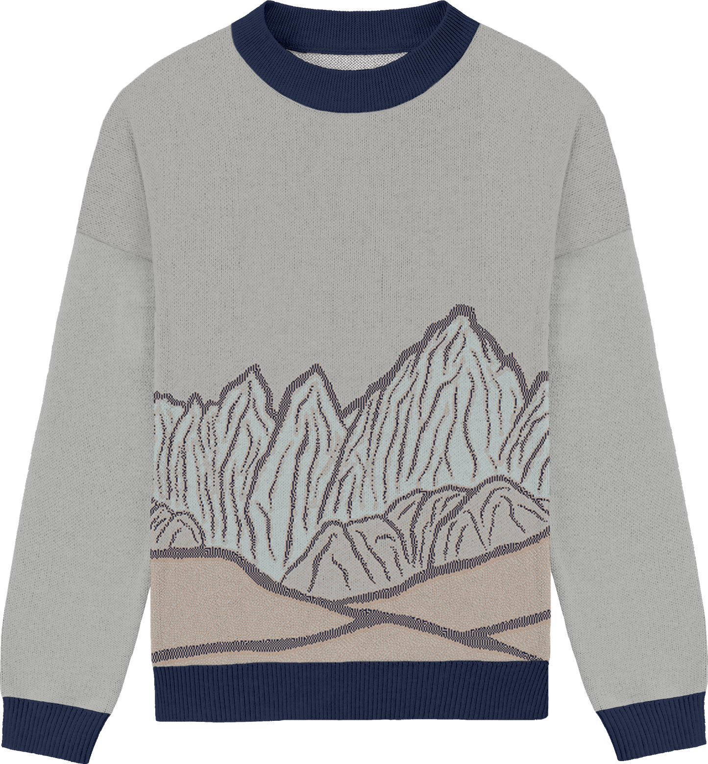 mt. whitney knit crewneck sweater - dusk