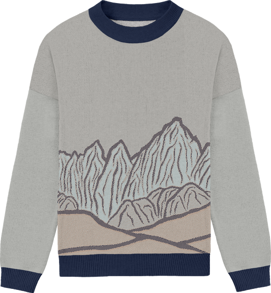 mt. whitney knit crewneck sweater - dusk