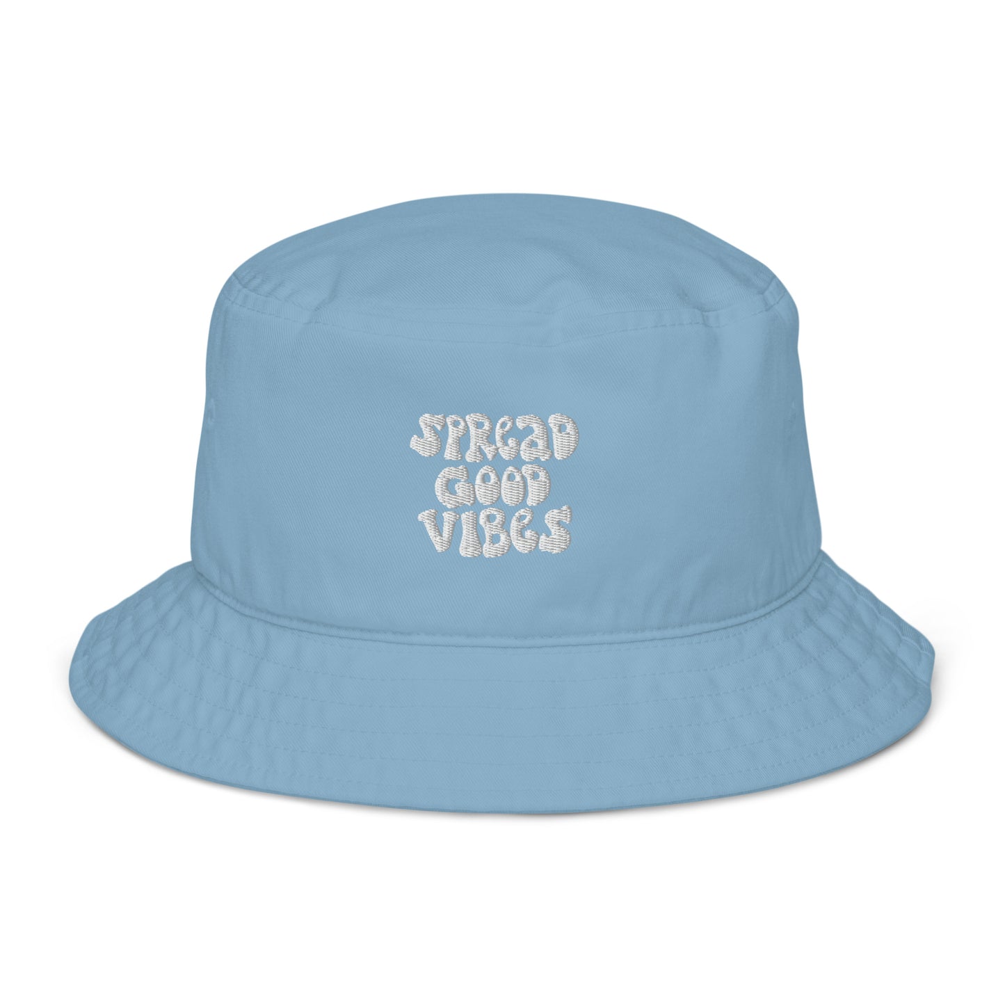 spread good vibes organic cotton bucket hat