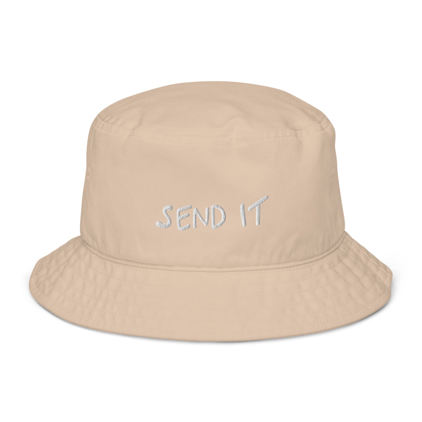 send it organic cotton bucket hat