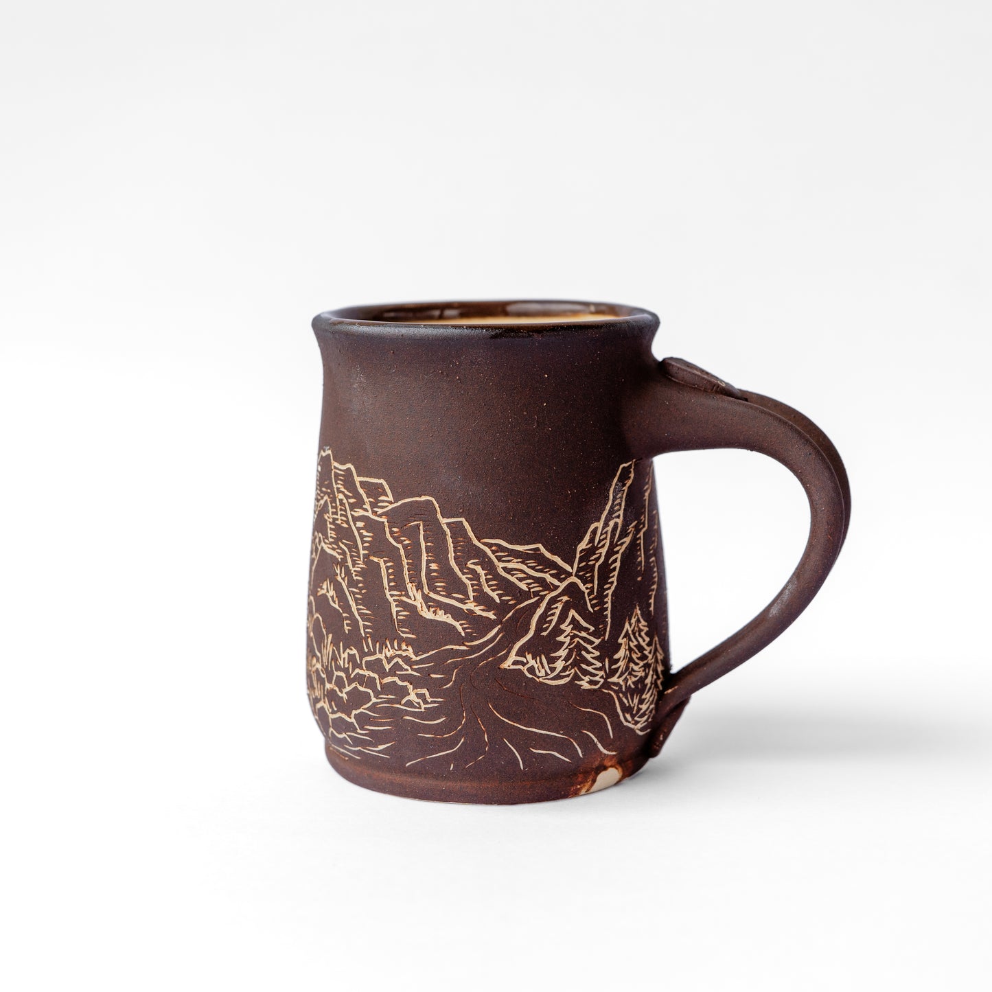 river gorge sgraffito mug