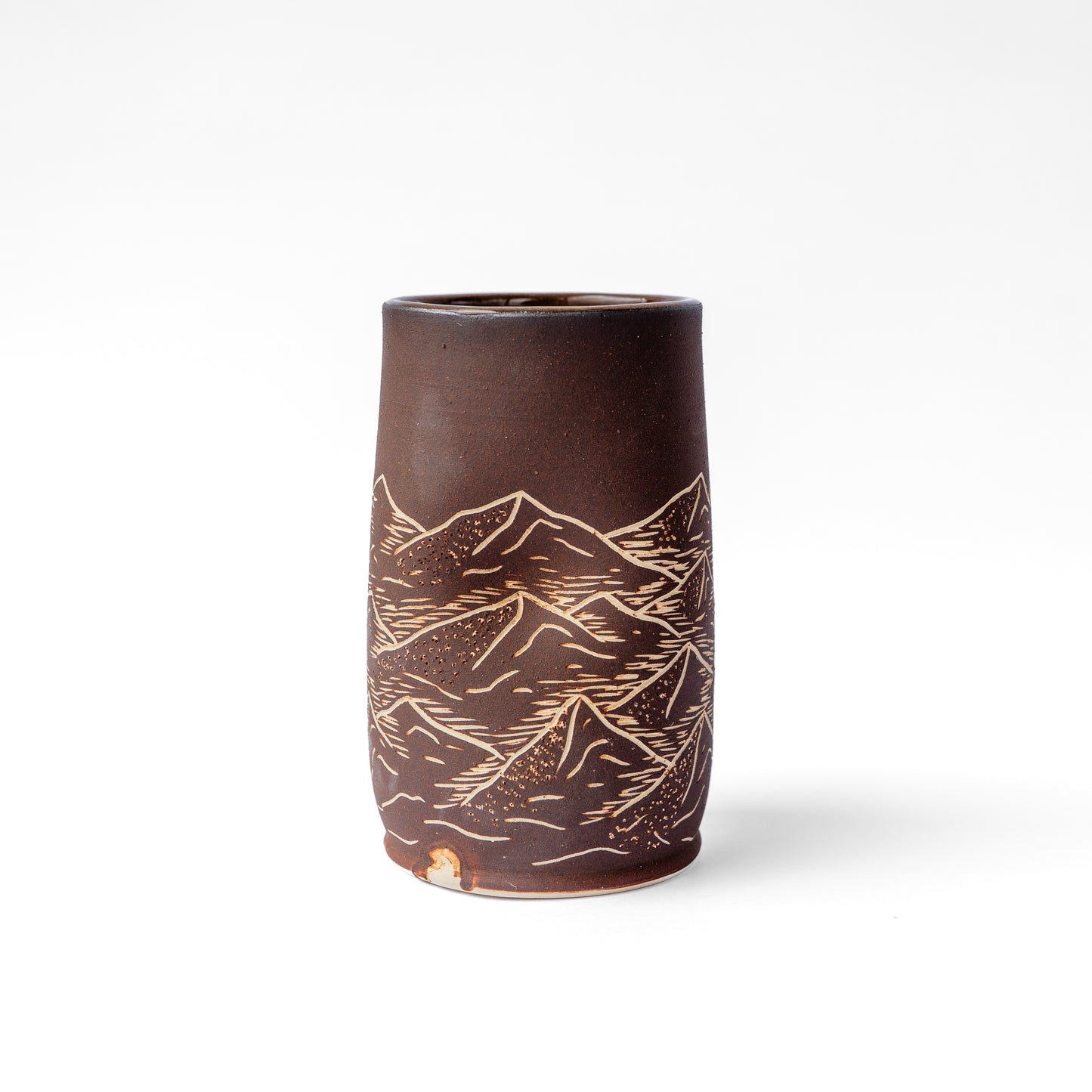 mountain sgraffito tumbler