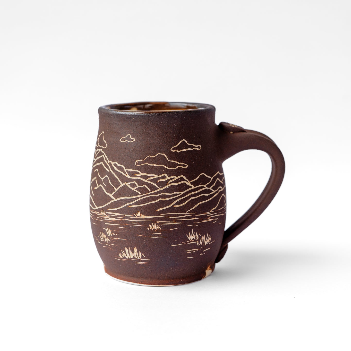 mesa mountain sgraffito mug