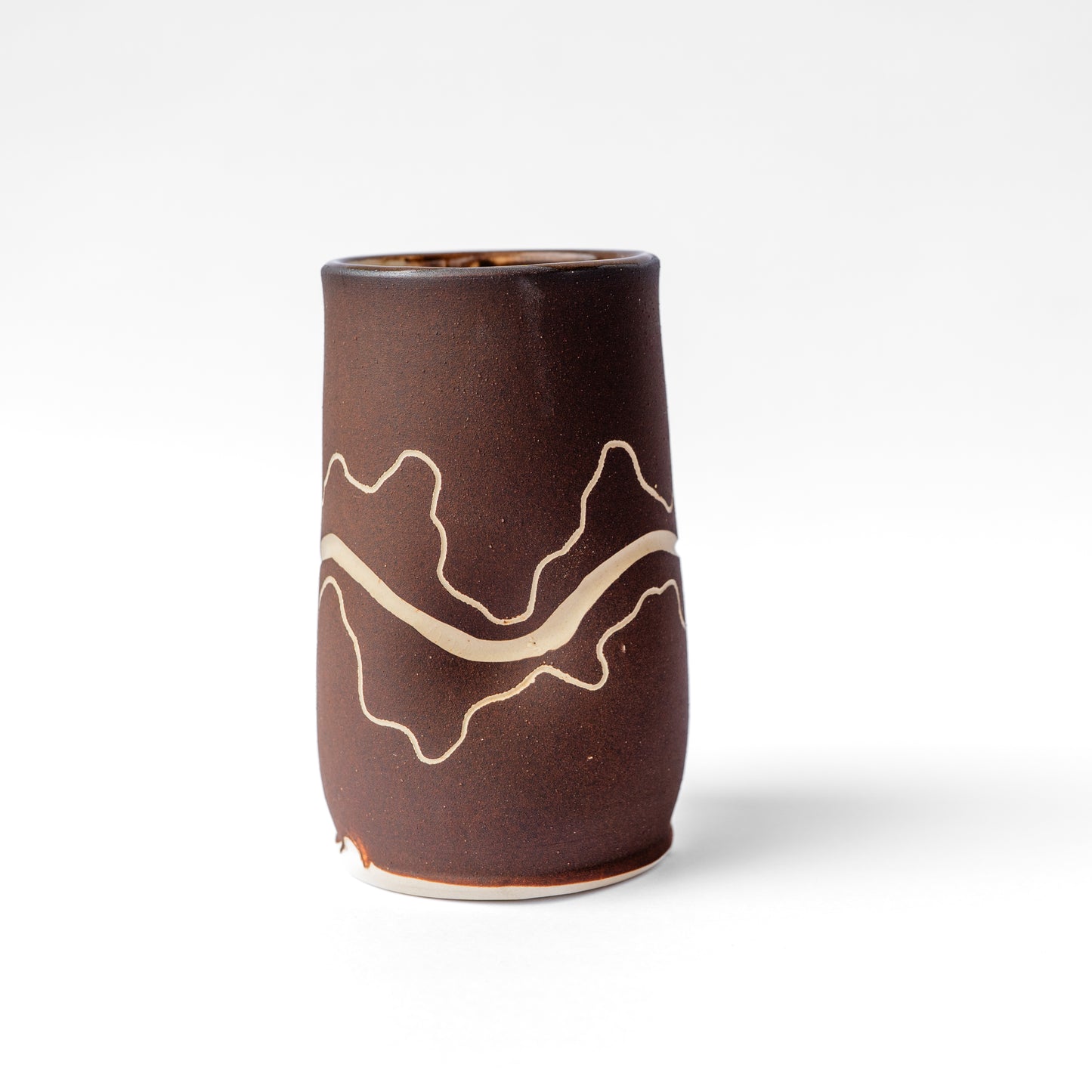 landscape sgraffito tall tumbler