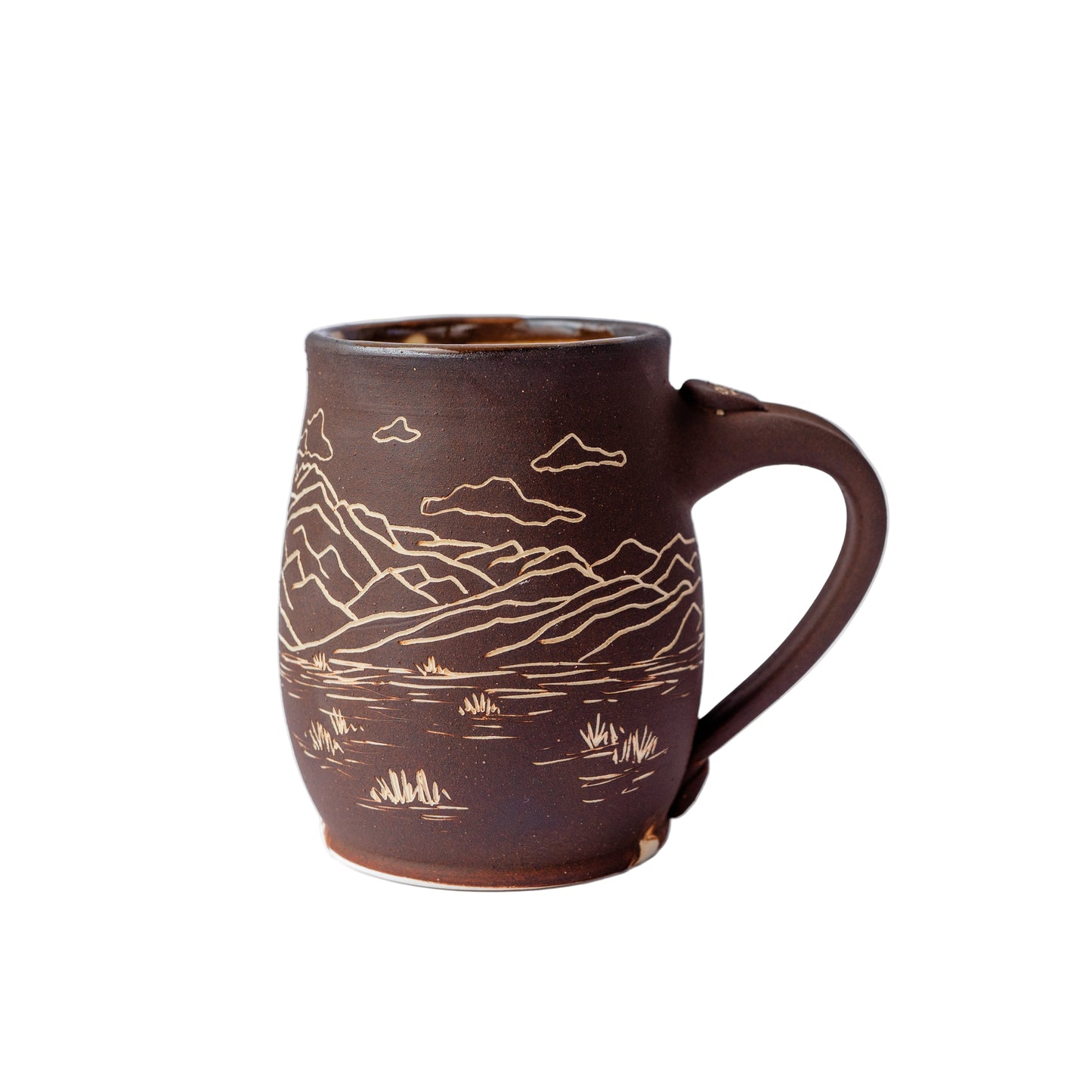 mesa mountain sgraffito mug