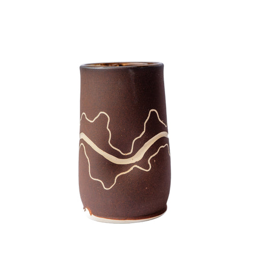 landscape sgraffito tall tumbler