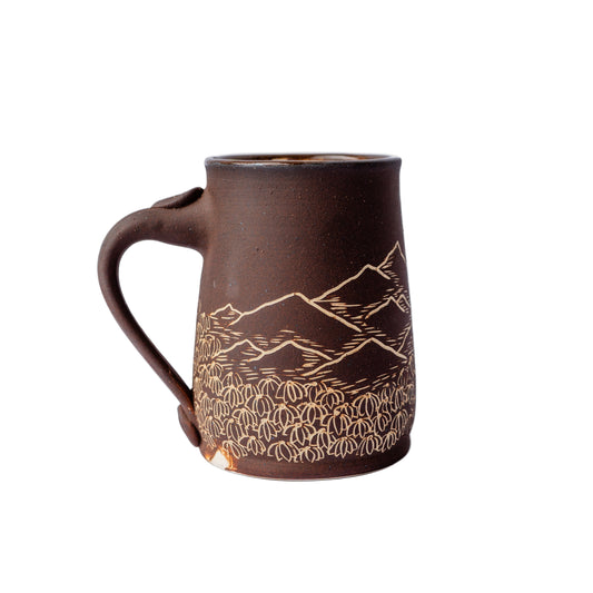 sierra range sgraffito mug