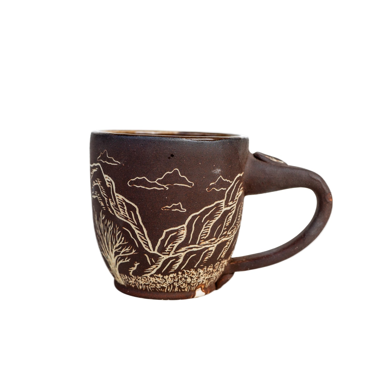 desert canyon sgraffito mug