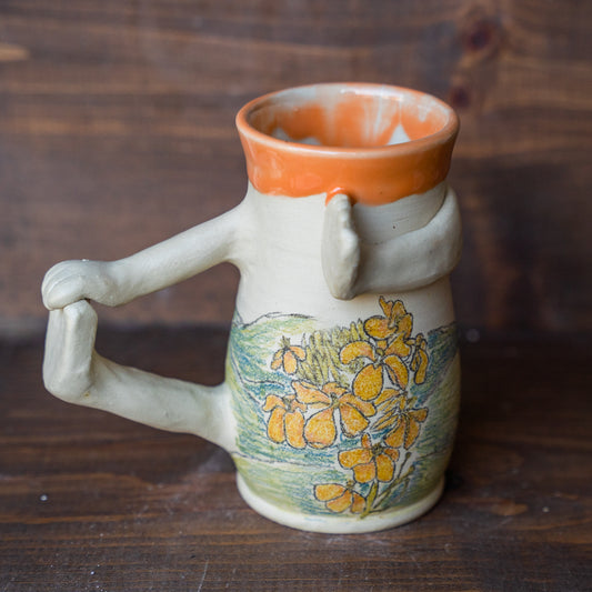 sketchbook yogi mug (wildflowers in ruidoso)