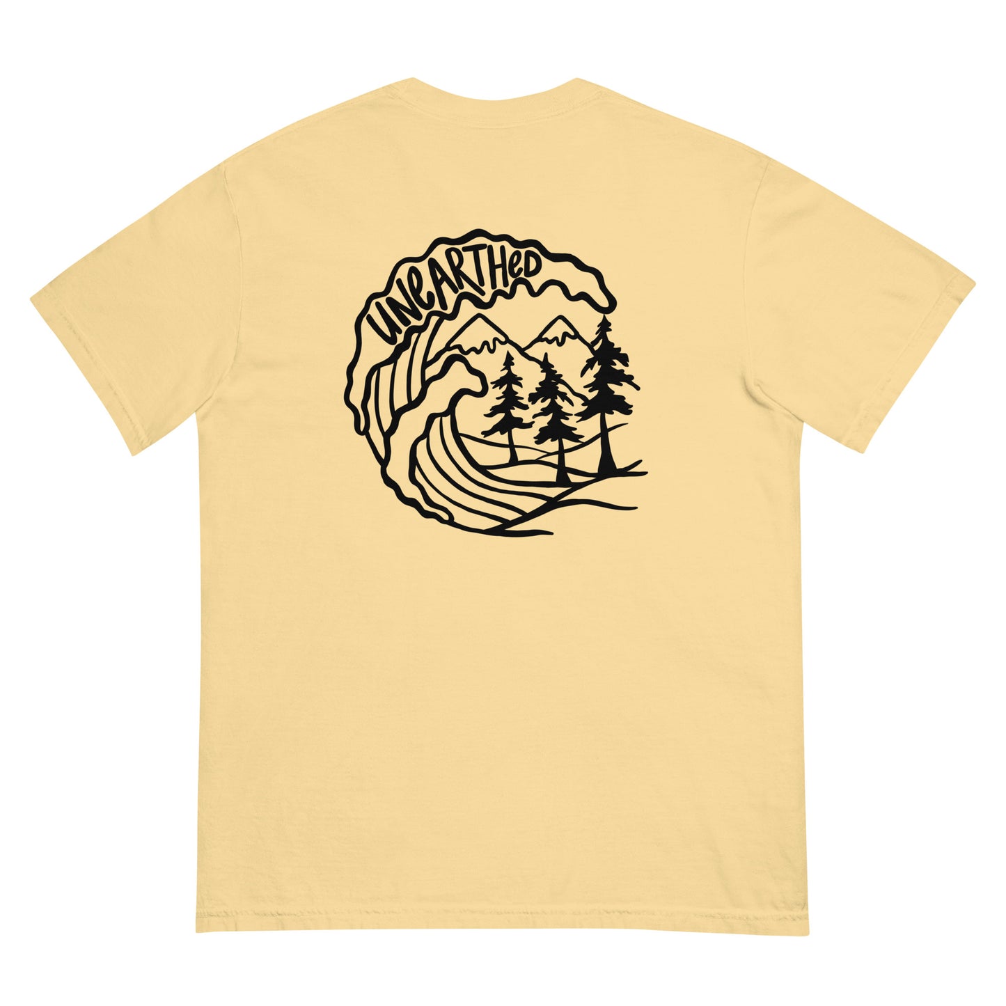 wave and nature garment-dyed heavyweight t-shirt