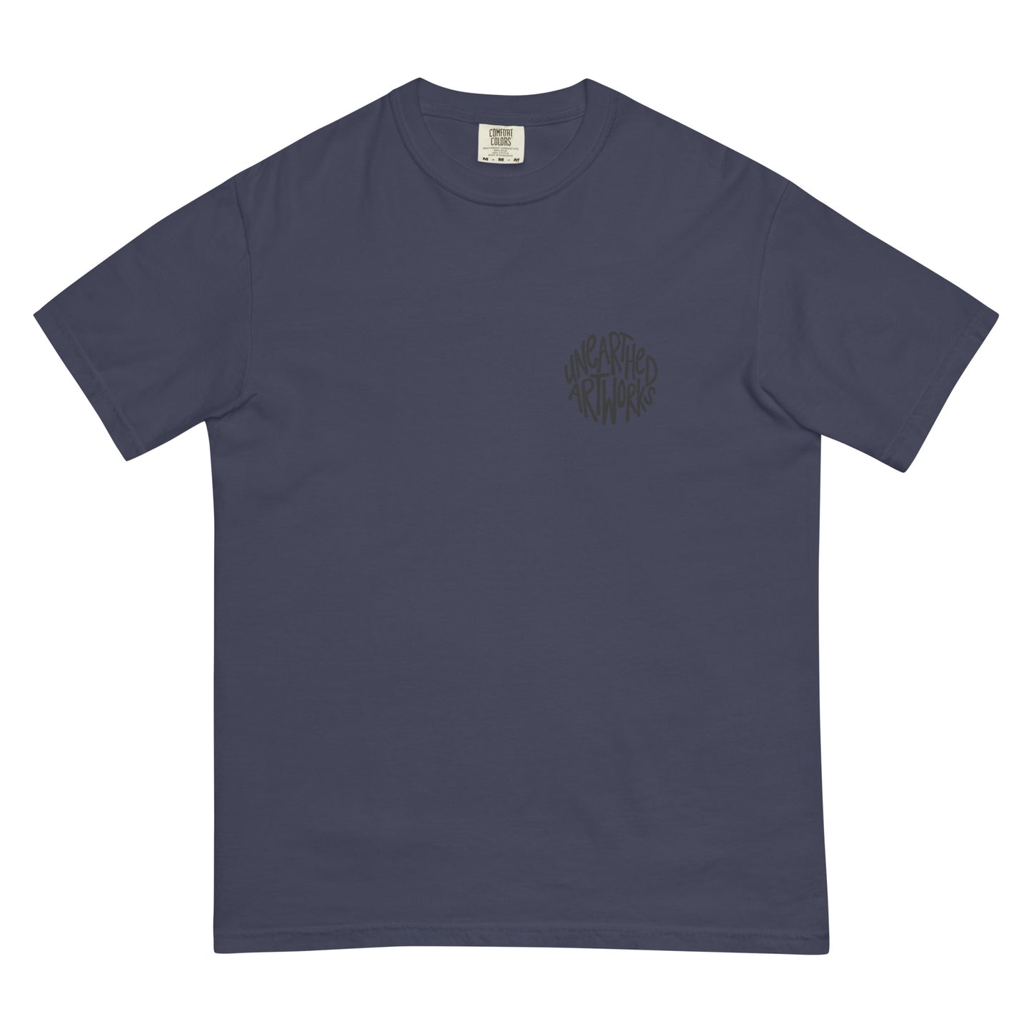 unearthed logo garment-dyed heavyweight t-shirt