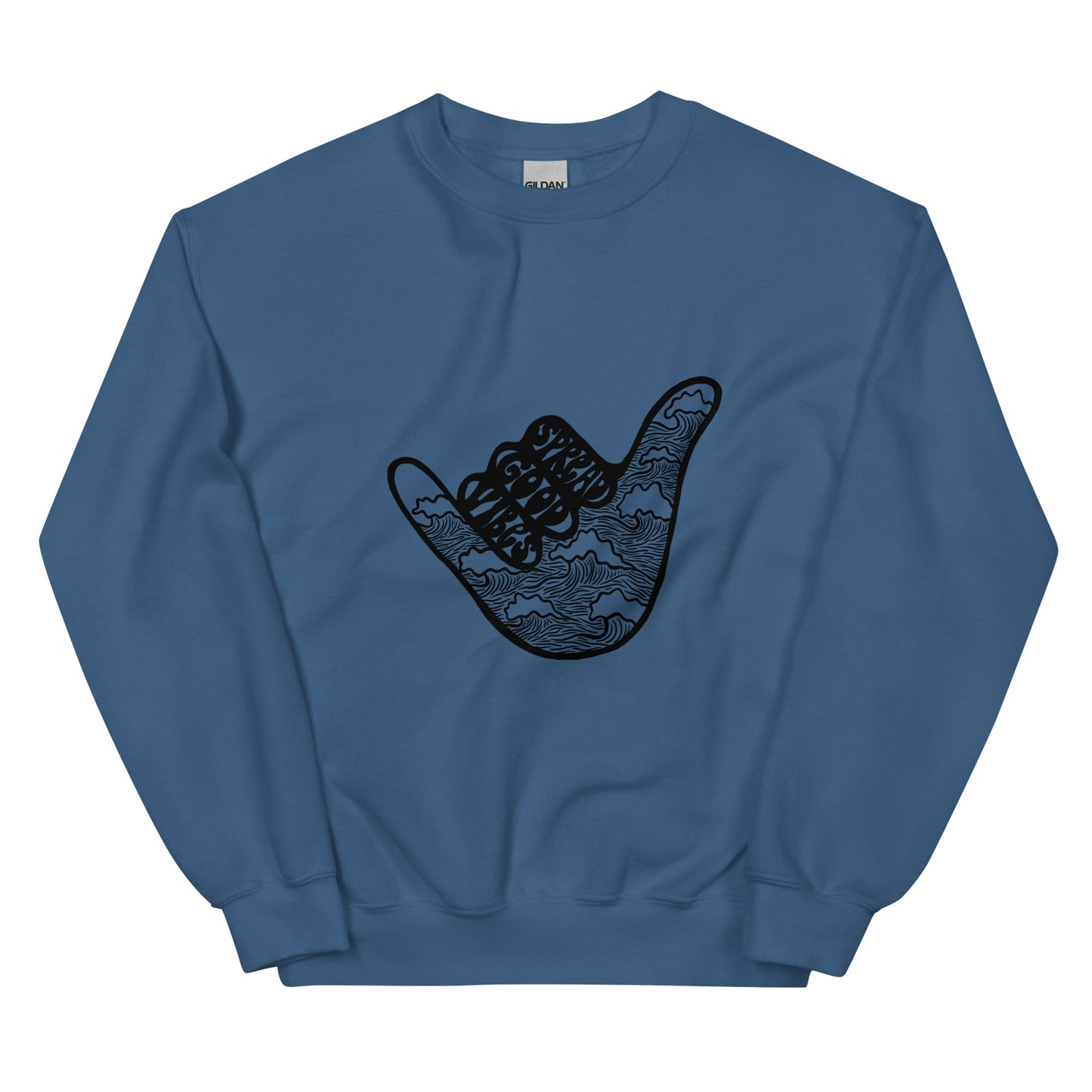 spread good vibes sweatshirt (design on front)