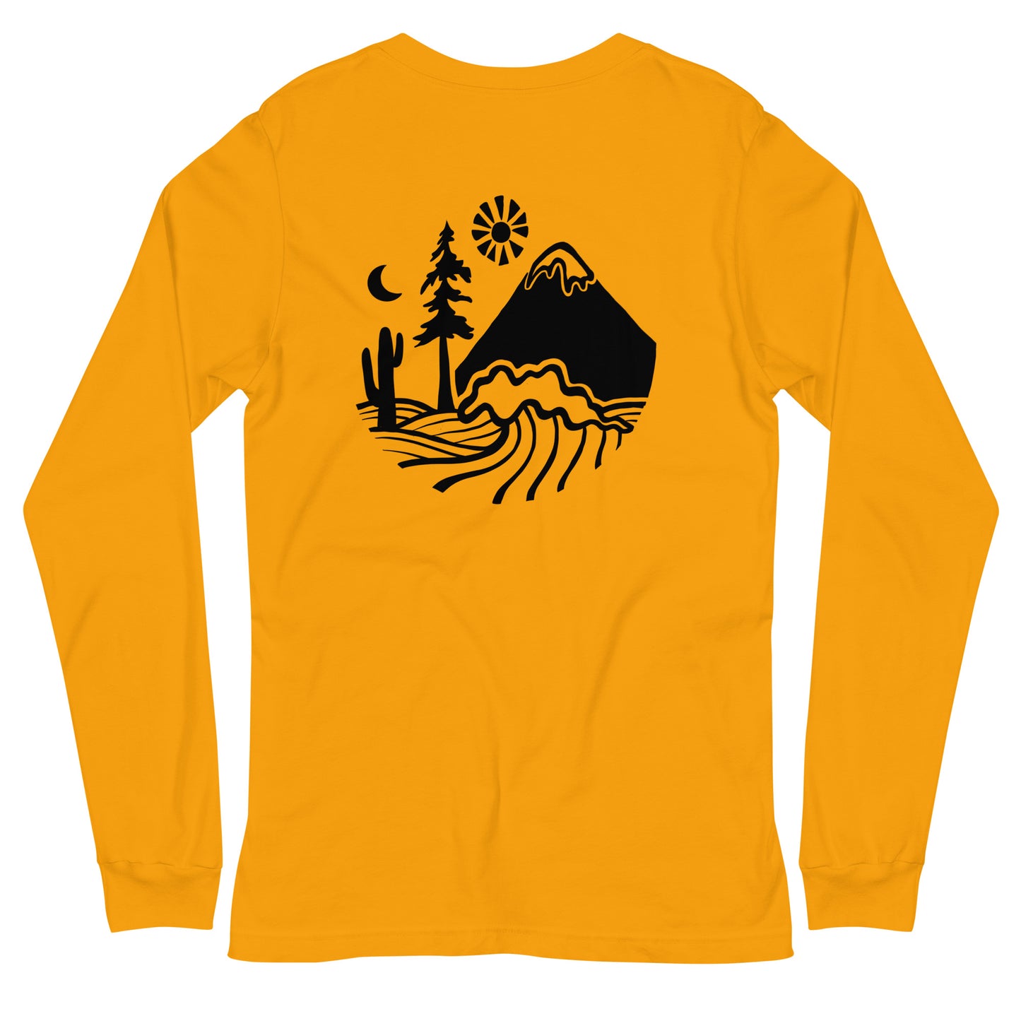 unearthed logo long sleeve tee