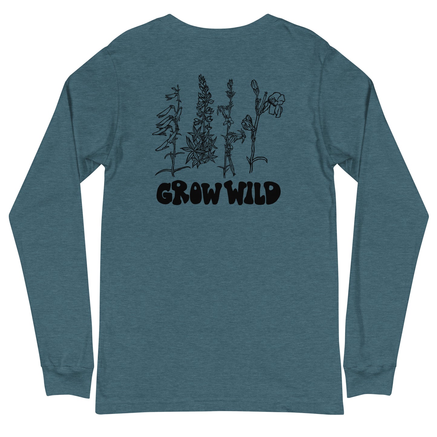 grow wild long sleeve tee