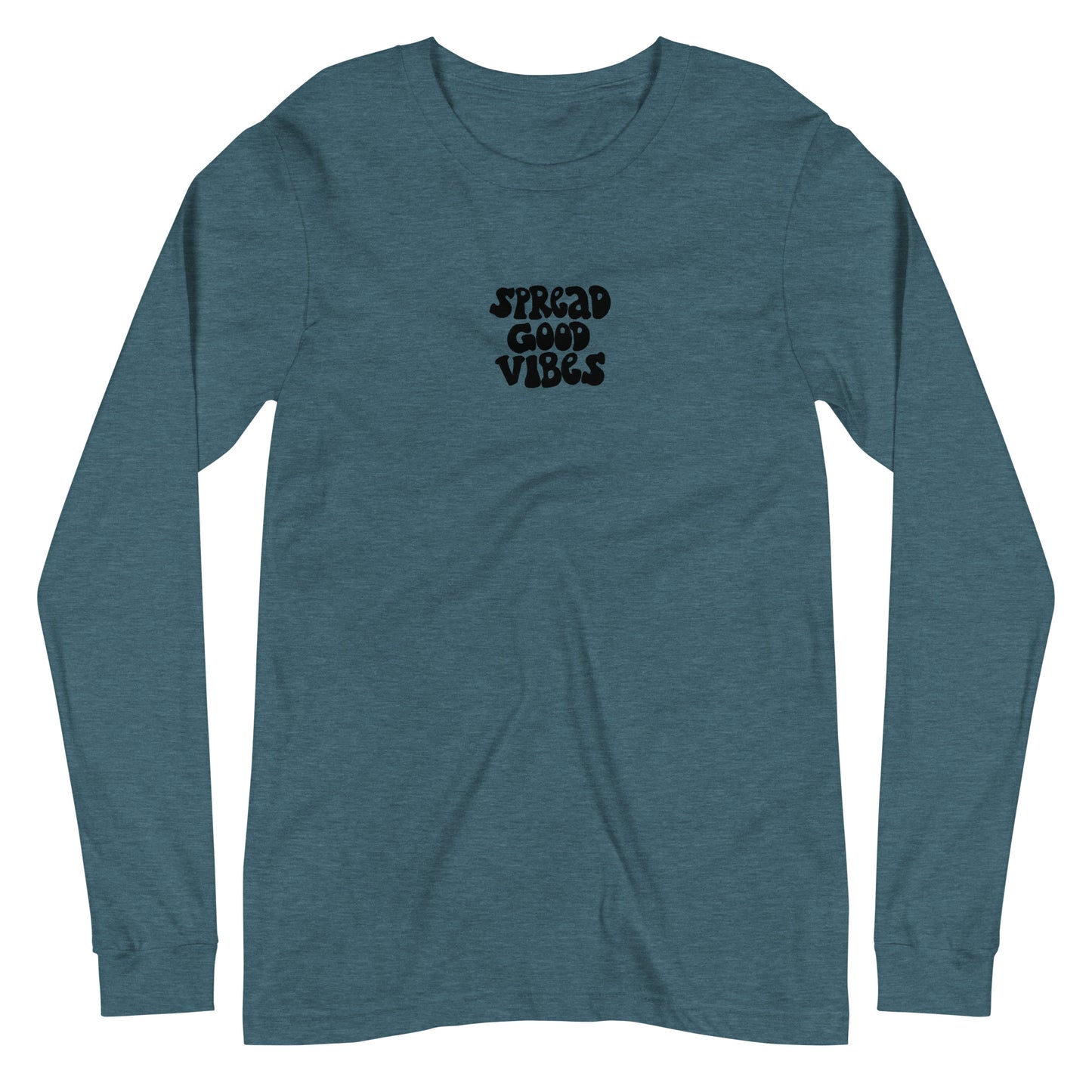 spread good vibes embroidered long sleeve tee