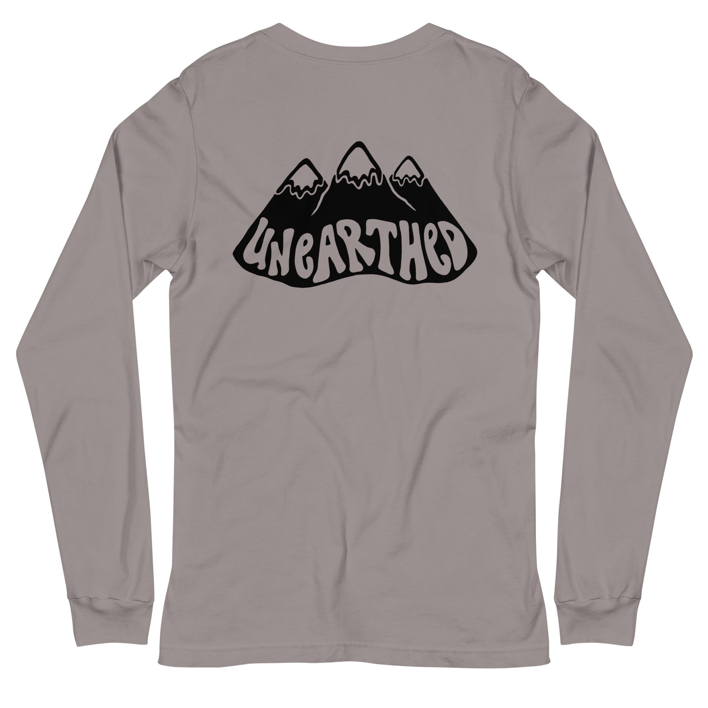 unearthed mountains long sleeve tee