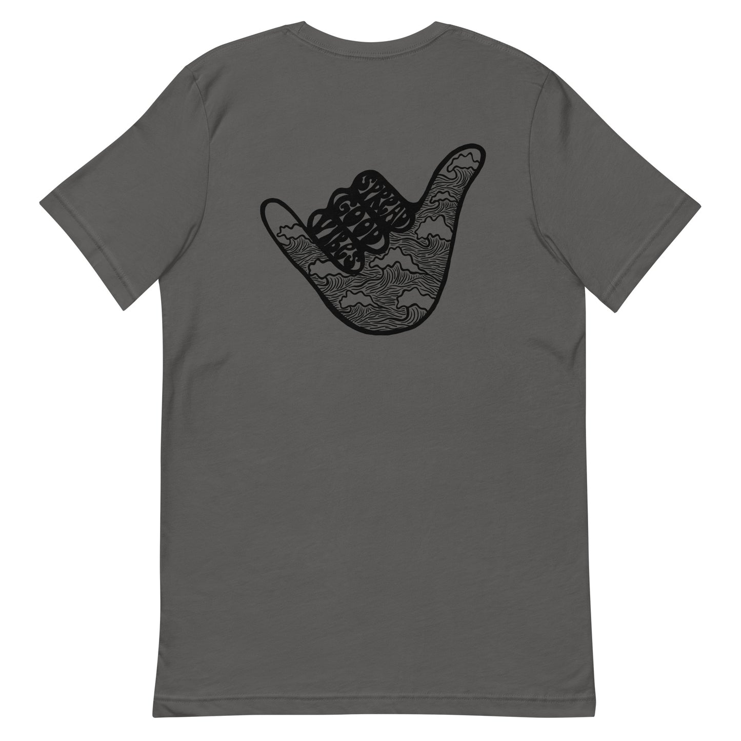 spread good vibes t-shirt (design on back)