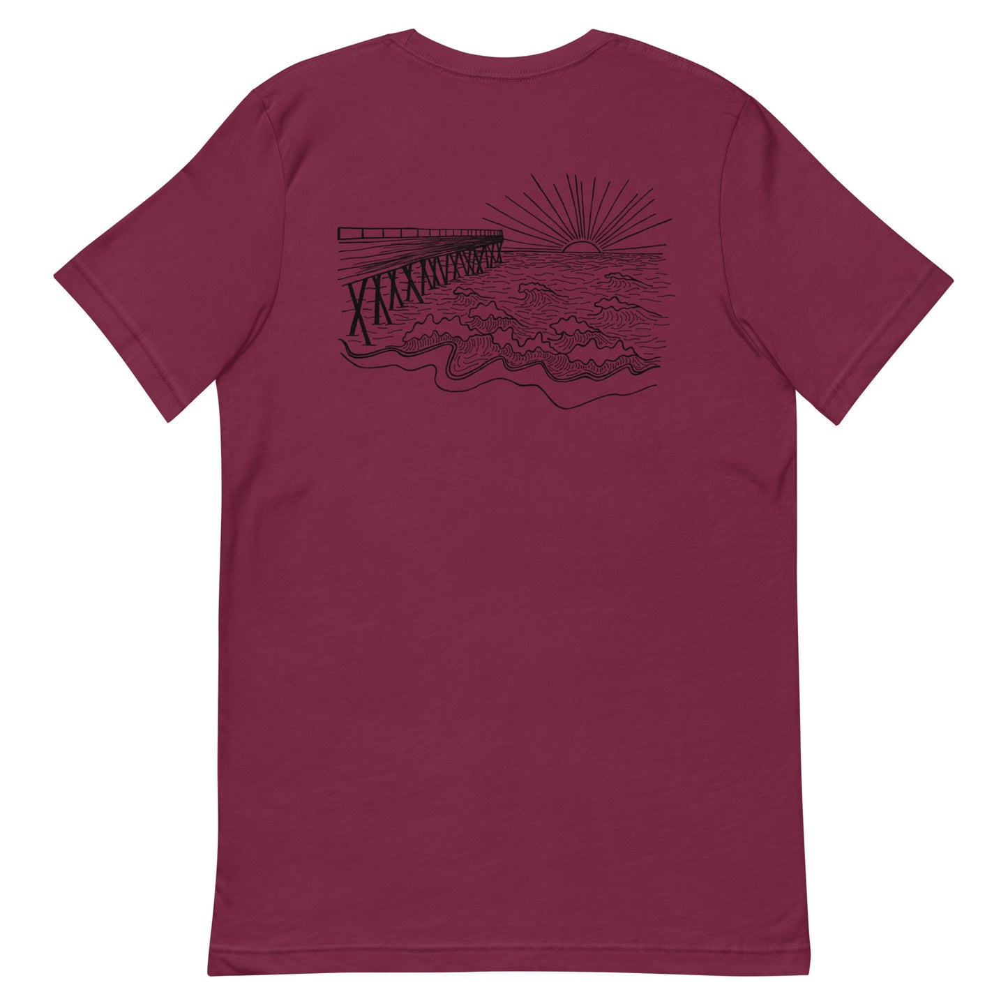 oceanfront t-shirt (design on back)