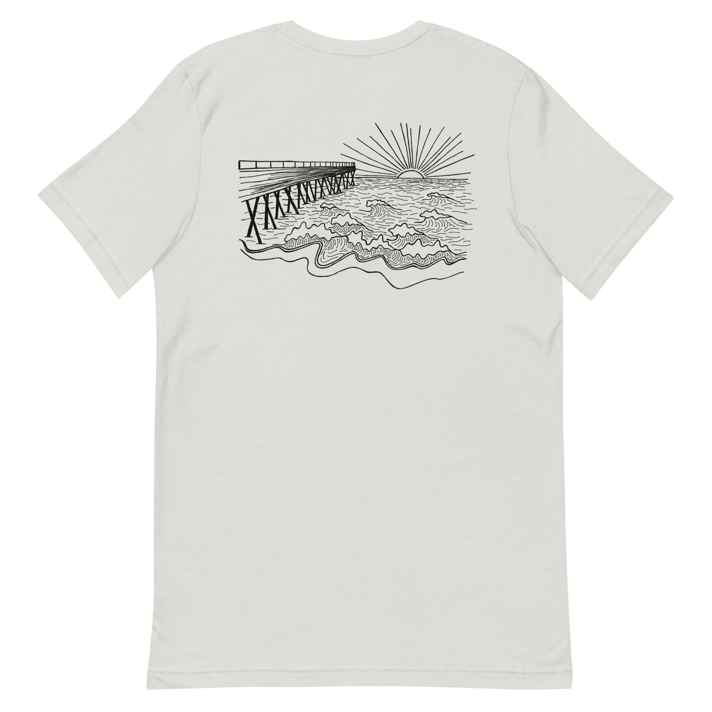 oceanfront t-shirt (design on back)